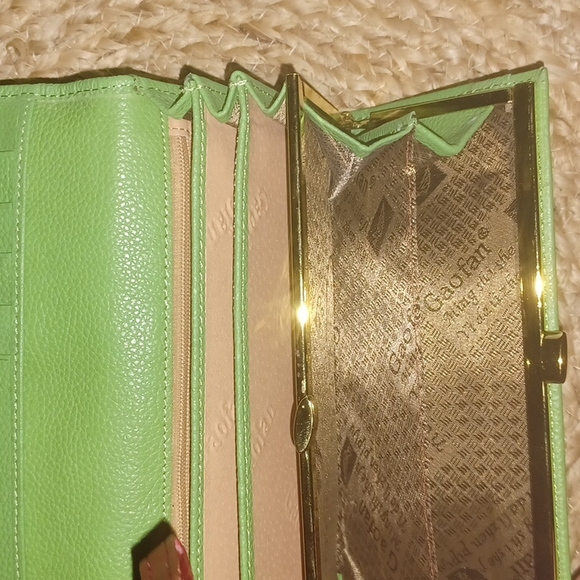 Gaofan Genuine Cowhide Leather Tinkerbell Embellished Trifold Wallet - Picture 4 of 8